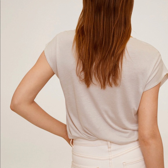 Mango Flowy Vneck blouse - Picture 5 of 6